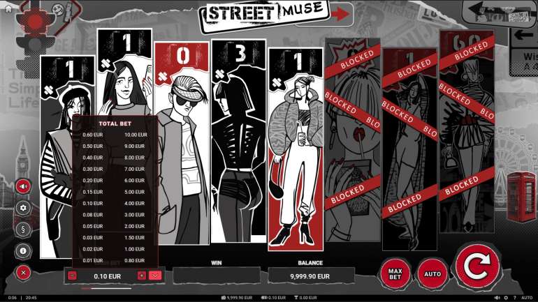 Выбор ставки в Уличная Муза Ставка в Street Muse
