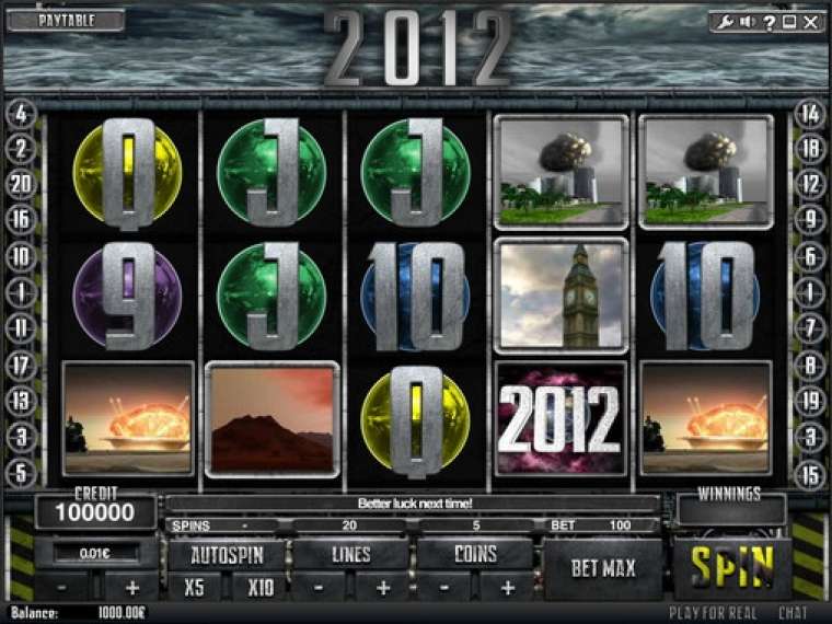 Видео покер 2012 демо-игра