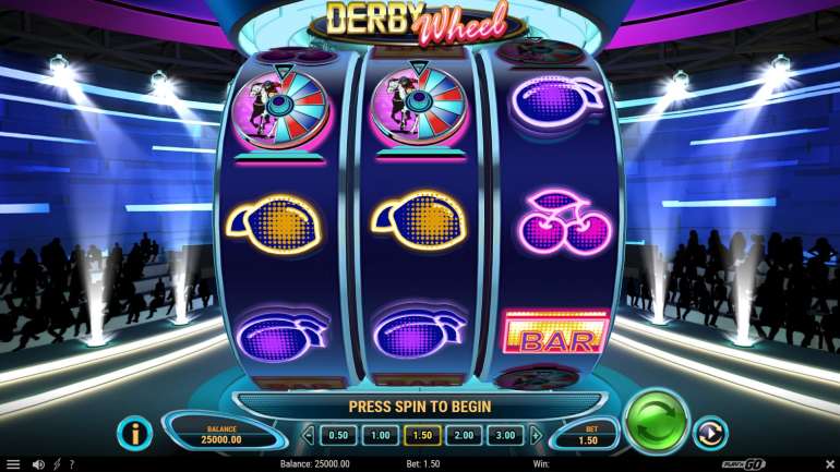 Внешний вид слота в Дерби Колесо Дизайн в Derby Wheel