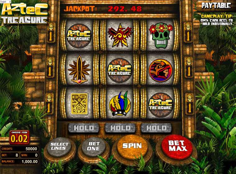 Видео покер Aztec  Treasure демо-игра