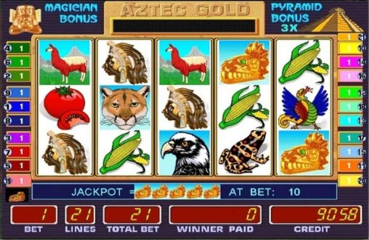 Видео покер Aztec Gold  демо-игра