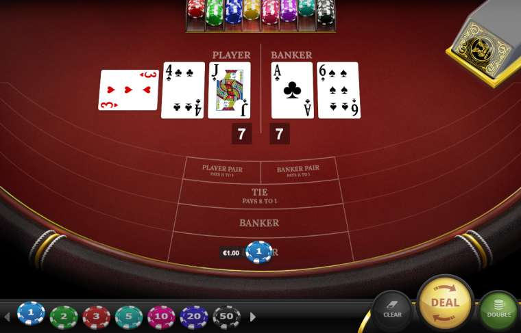Видео покер Baccarat Punto Banco демо-игра