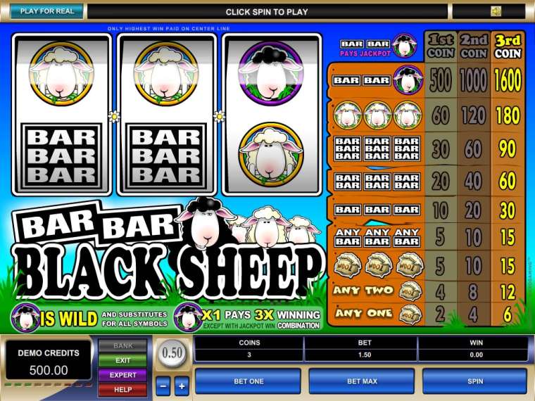 Онлайн слот Bar Bar Black Sheep играть