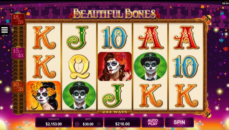 Видео покер Beautiful Bones демо-игра