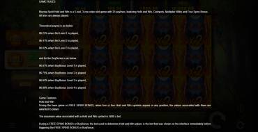 Blazing Spirit Hold and Win: Правила