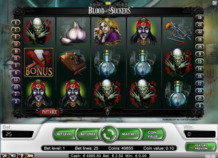 Видео покер Blood Suckers демо-игра
