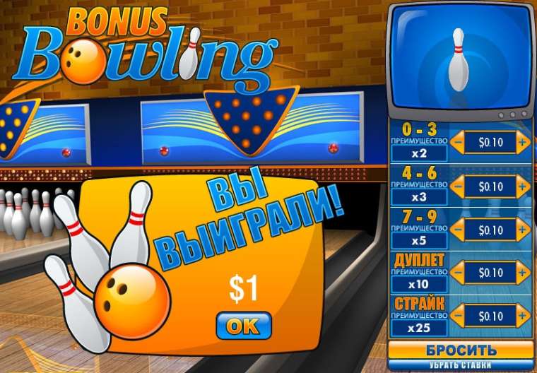 Видео покер Bonus Bowling  демо-игра