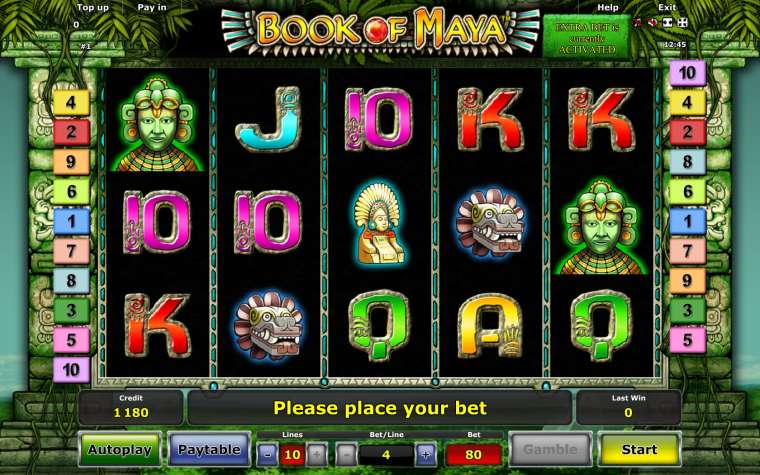 Видео покер Book of Maya демо-игра