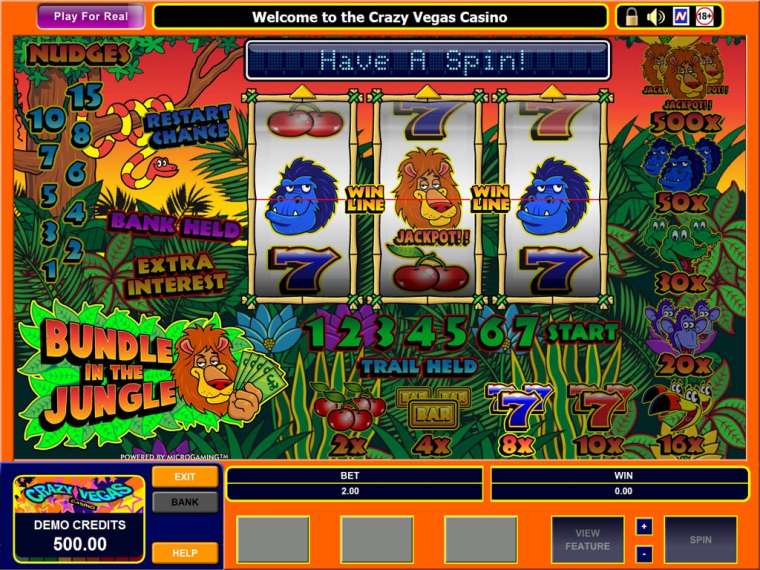 Видео покер Bundle in the Jungle  демо-игра