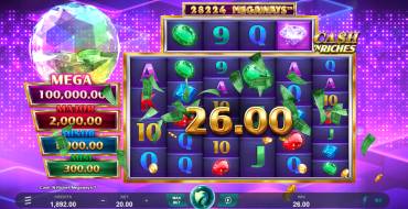 Cash 'N Riches Megaways: Выигрыши