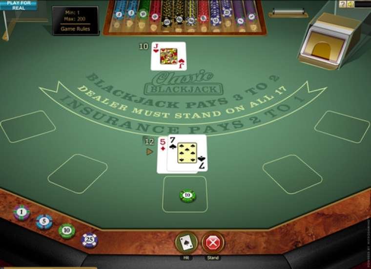Видео покер Classic Blackjack Gold демо-игра