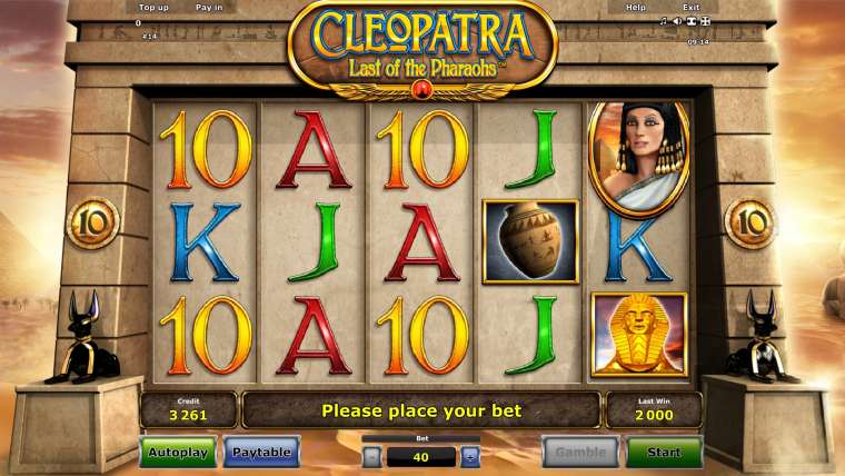Видео покер Cleopatra: Last of the Pharaohs демо-игра