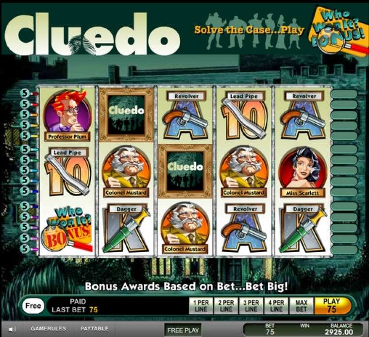 Видео покер Cluedo демо-игра