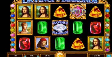 Da Vinci Diamonds: Игровой автомат
