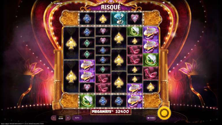 Внешний вид слота в Риск Мегавейс Дизайн в Risque Megaways