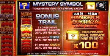 Deal or No Deal: Banker's Bonanza: Фриспины и/или респины