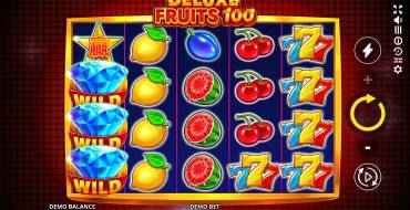 Deluxe Fruits 100: Интерфейс