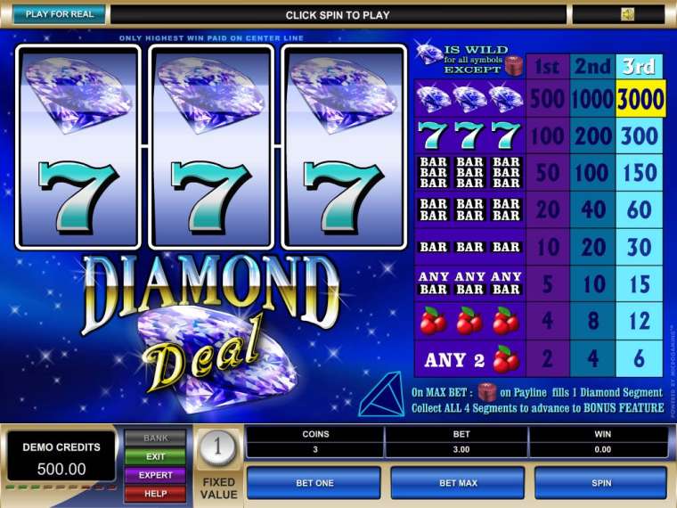 Видео покер Diamond Deal  демо-игра