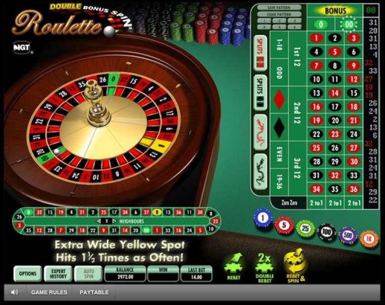 Видео покер Double Bonus Spin Roulette демо-игра