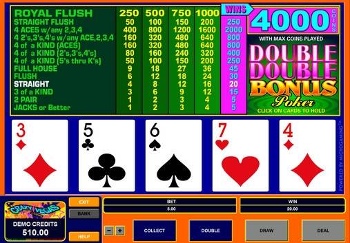 Видео-пекер Double Double Bonus Poker