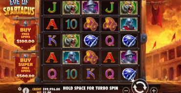 Eye of Spartacus: Игровой автомат