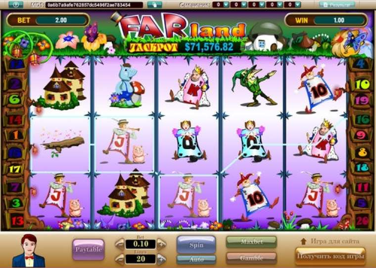 Видео покер Far Land демо-игра