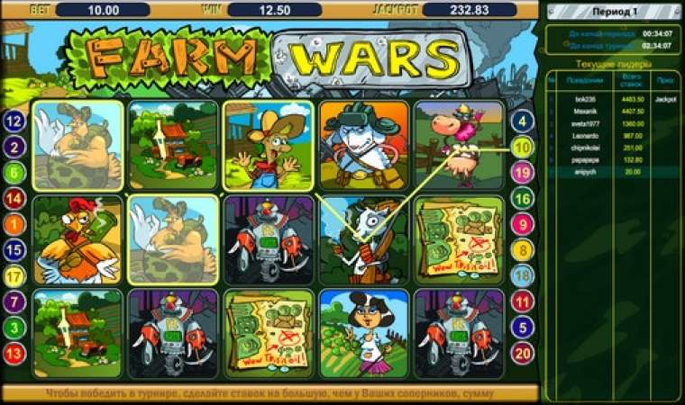 Видео покер Farm Wars демо-игра