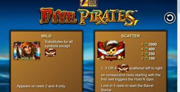 Five Pirates: Символы