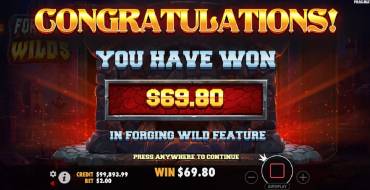 Forging Wilds: Выигрыши