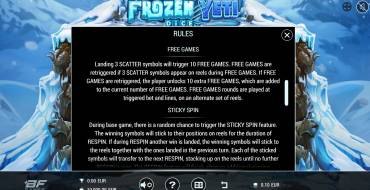 Frozen Yeti Dice: Бонусные игры