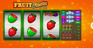 Fruit Fiesta 3 Reel - Progressive: Игровой автомат