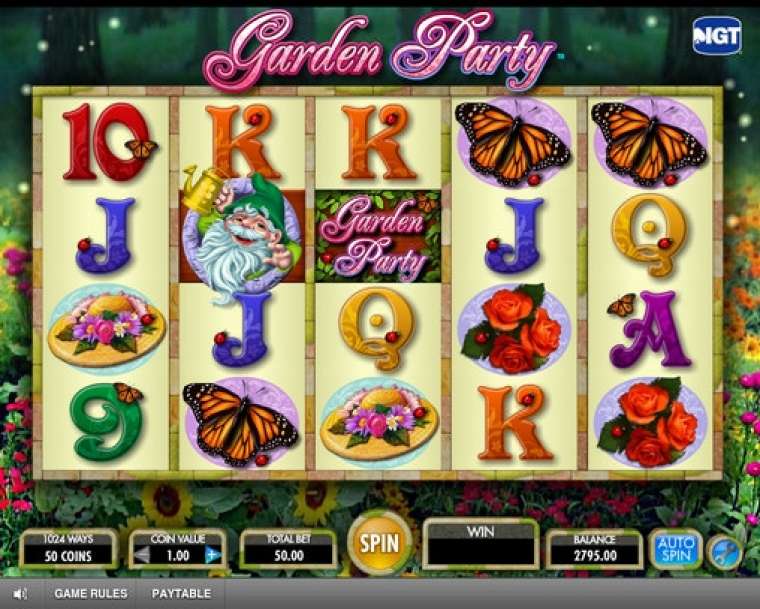Видео покер Garden Party демо-игра