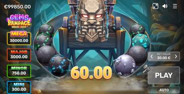 Gems Rampage: Выигрыши