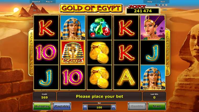 Видео покер Gold of Egypt демо-игра