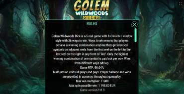 Golem Wildwoods Dice: Правила