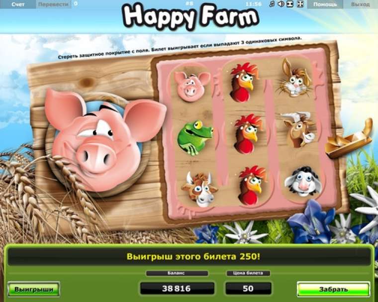 Видео покер Happy Farm демо-игра