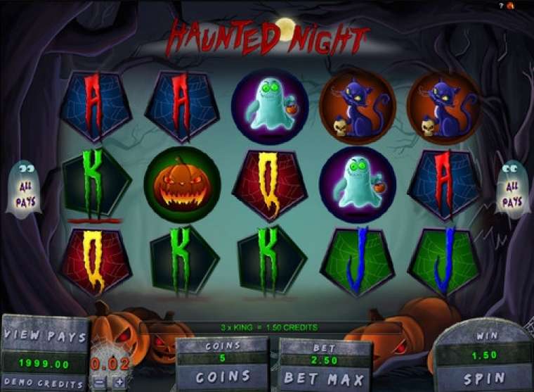 Видео покер Haunted Night демо-игра
