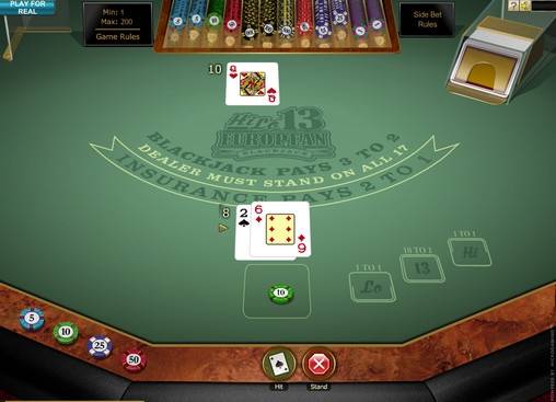 Блэкджек Hi/Lo 13 European Blackjack Gold