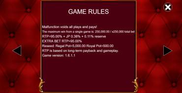 Jackpot King Prize Lines: Правила