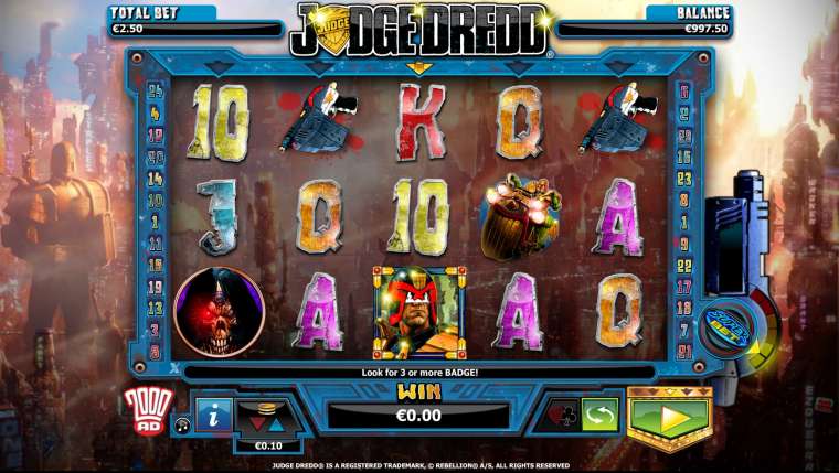 Видео покер Judge Dredd демо-игра