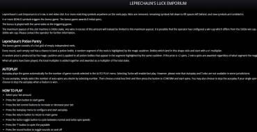 Leprechaun's Luck Emporium: Правила