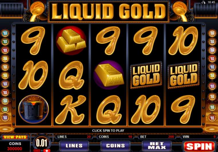 Видео покер Liquid Gold демо-игра