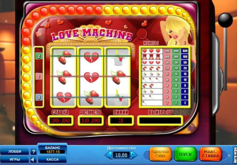 Видео покер Love Machine демо-игра