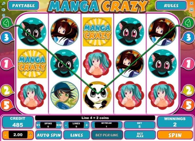 Видео покер Manga Crazy демо-игра