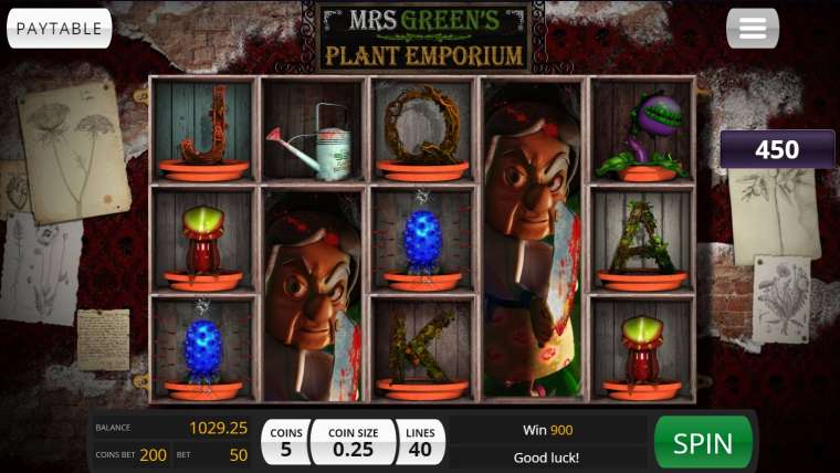 Видео покер Mrs. Green’s Plant Emporium демо-игра