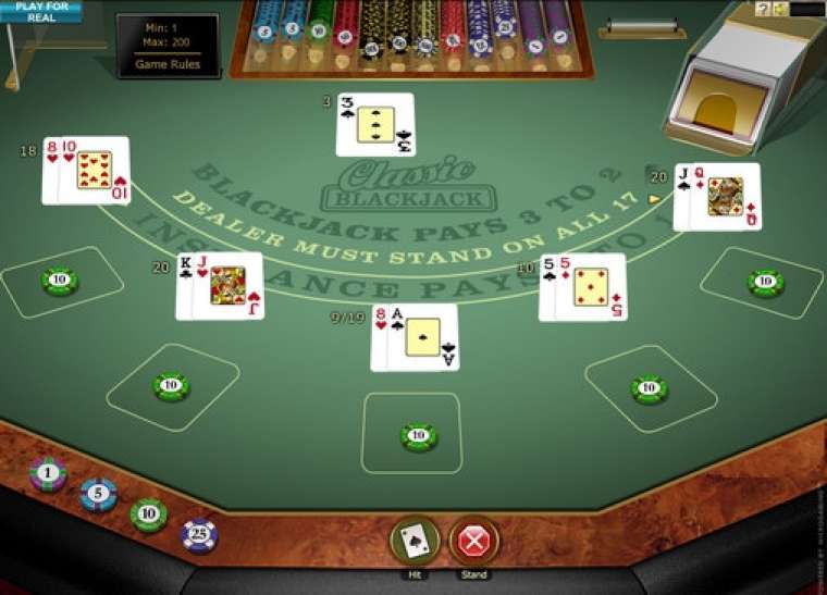 Видео покер Multihand Classic Blackjack Gold демо-игра