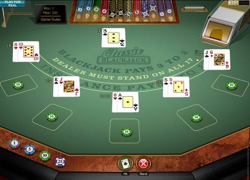 Блэкджек Multihand Classic Blackjack Gold