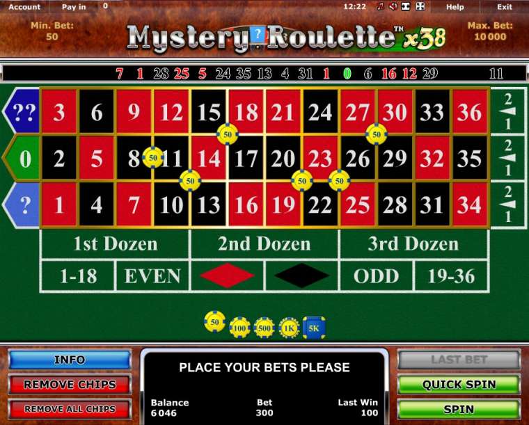 Видео покер Mystery Roulette x38 демо-игра
