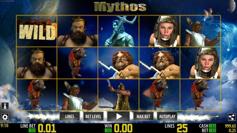 Видео покер Mythos демо-игра