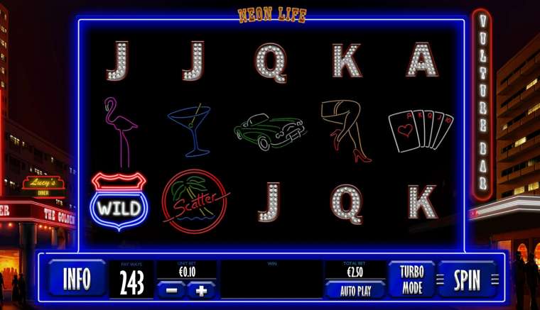 Видео покер Neon Life демо-игра
